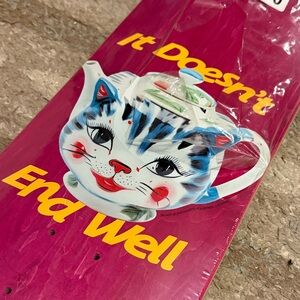 Skate deck (skateboard) Jacuzzi Unlimited - Size 8.5” - Teapot Cat Graphic